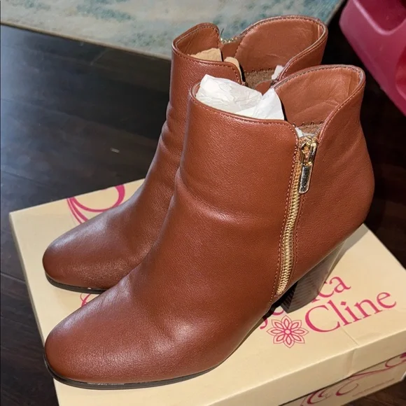Jessica cline Brown Ankle Boots - Picture 3 of 4